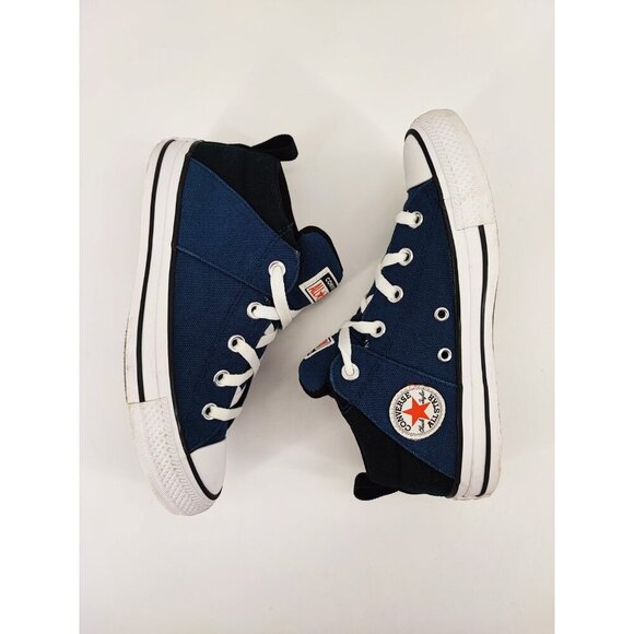 Converse Kids Chuck Taylor Axel Sport Mid Navy Skate Canvas Shoes Size 5 US - Picture 5 of 8